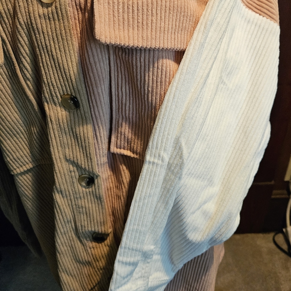 Andree By Unit Colorblock Corduroy Shacket - image 5